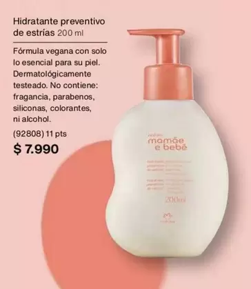 Hidratante Preventivo De Estrías