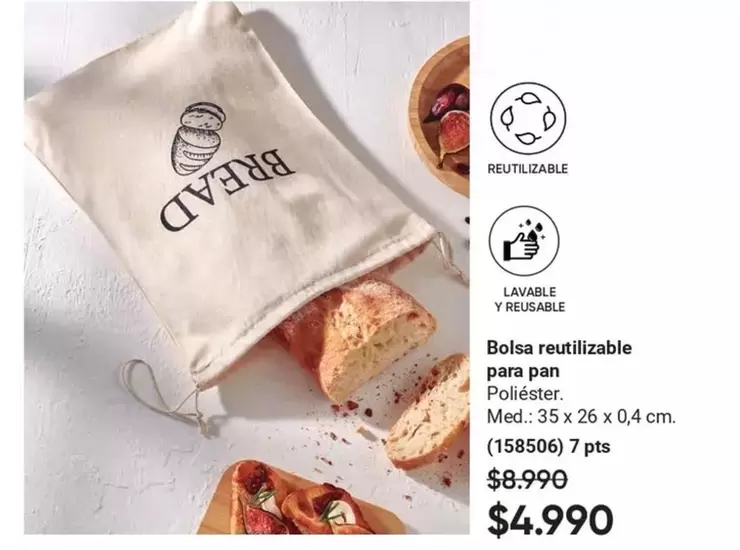 Bolsa Reutilizable Para Pan