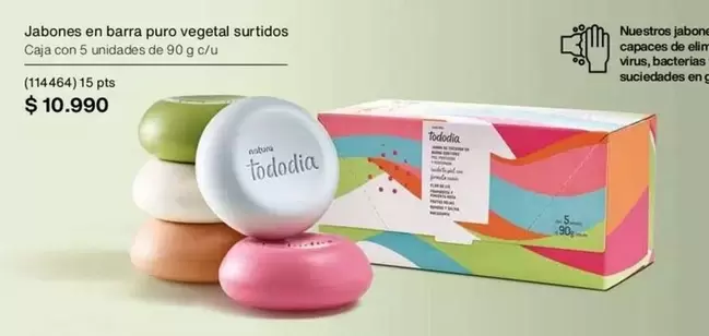 Natura - Jabones En Barra Puro Vegetal Surtidos