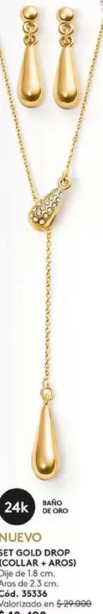 Gold - Set &  Drop Ecolara + Argento