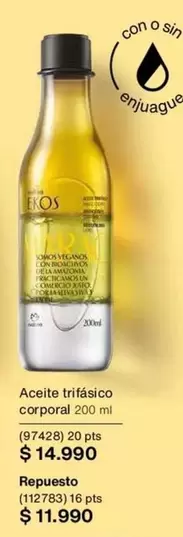 Ekos - Aceite Trifasico Corporal