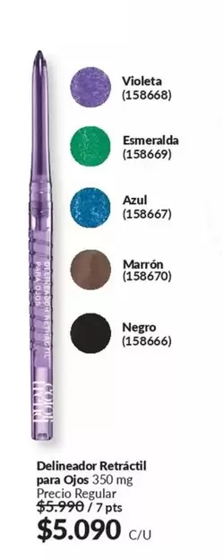 Esmeralda - Delineador Retractil Para Ojos