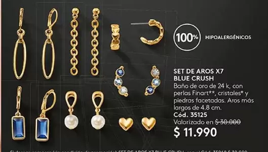 Crush - Set De Aros X7 Blue