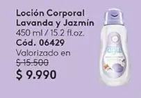 Locion Corporal Lavanda Y Jazmin