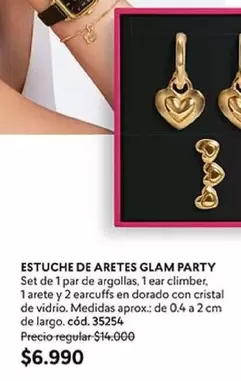 Cristal - Estuche De Aretes Glam Party