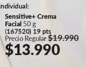 Sensitive+ Crema Facial