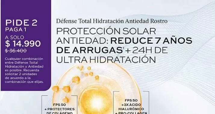 Protección Solar Antiedad Reduce 7 Anos De Arrugas