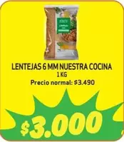 Lentejas 6 Mm Nuestra Cocina