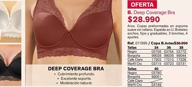 Suave - Deep Coverage Bra