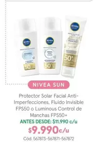 Nivea - Protector Solar Facial Anti- Imperfecciones
