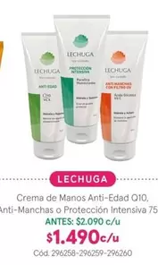 Crema De Manos Anti-edad Q10, Anti-manchas O Proteccion Intensiva