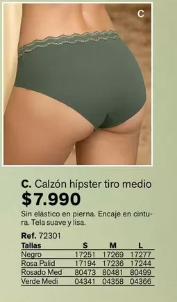 Suave - Calzon Hipster Tiro Medio