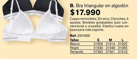 Suave - Bra Triangular En Algodon