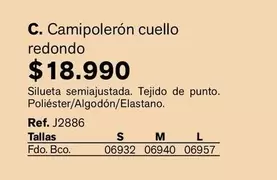 Camipoleron Cuello Redondo