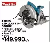 Circular 7 1/4" 5007NK