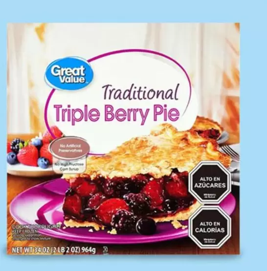 Great Value - Traditional Triple Berry Piezas.
