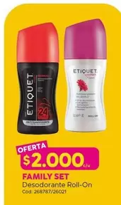 Etiquet - Set Desodorante Roll-On
