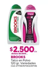 Brooks - Talco En Polvo