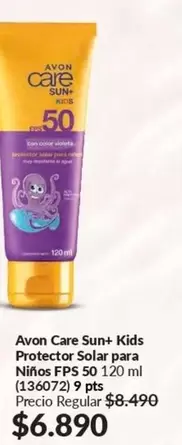 Avon Care - Sun+ Kids Protector Solar Para Ninos FPS 50