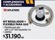 Splendid - Kit Regulador + Flexible Para Gas