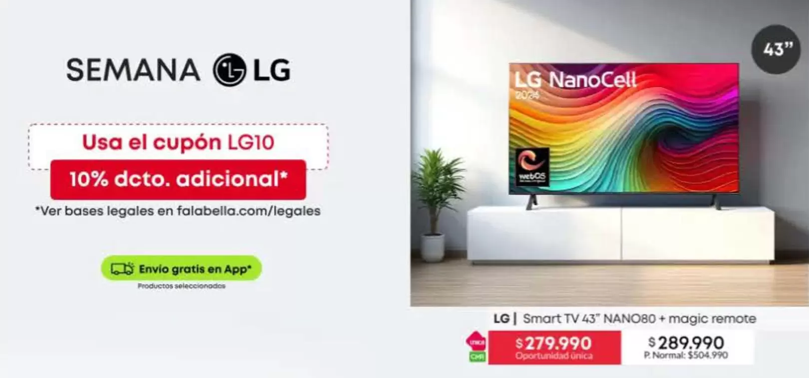LG - Smart Tv 4S Nanocell 65UHD