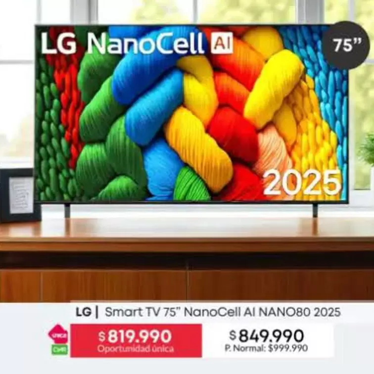 LG - Smart Tv 75 NanoCell Al Nano80 2025