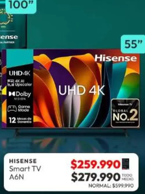 Hisense - Smart Tv A6n