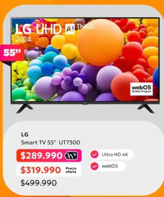 LG - Smart Tv 55" UTE300