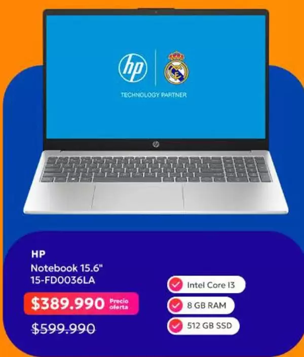 HP - Notebook 15,6" 15-F0036LA