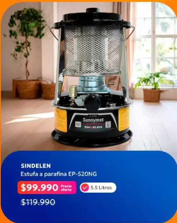 Sindelen - Estufa A Parafina Ep-520ng