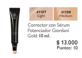 Giordani - Corrector Con Sérum Potenciador  Gold 10 Ml