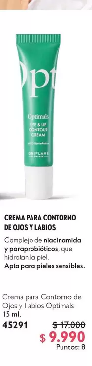 Optimals - Crema Para Contorno De Ojos Y Labios