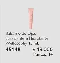 Balsamo De Ojos Suavizante E Hidratante Wellosophy