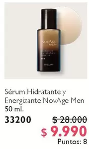 Novage - Sérum Hidratante Y Energizante Men