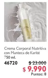 Crema Corporal Nutritiva Con Manteca De Karité 750 Ml. 46720