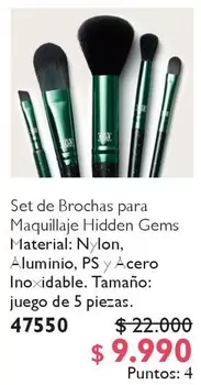 Set De Brochas Para Maquillaje Hidden Gems Material