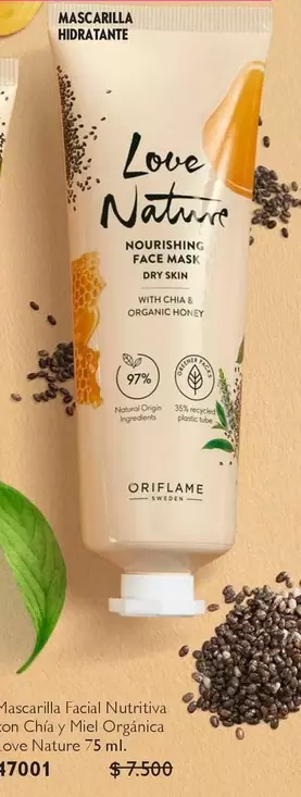 Mascarilla Facial Nutritiva Con Chily Y Miel Organica