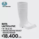 Bota Láctica Pvc