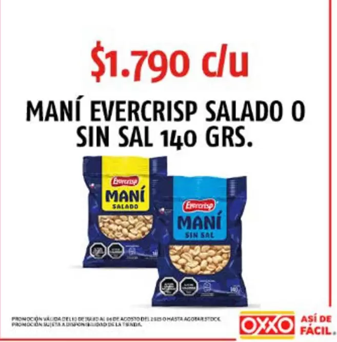 Evercrisp - Mani  Salado O Sin Sal