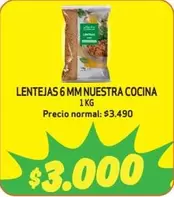 Lentejas 6 Mm Nuestra Cocina