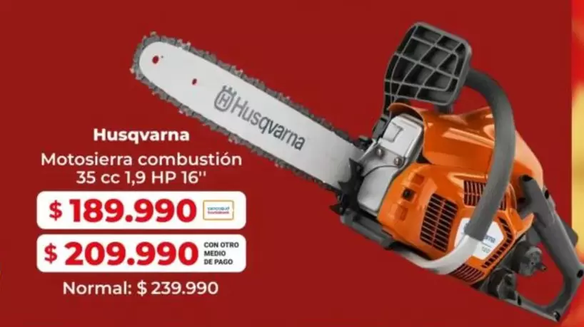 HP - Motosierra combustió 35 cc 1.19 hp 16"