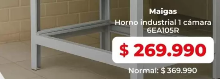 Maigas - horno industrial cámara 6EA10SR