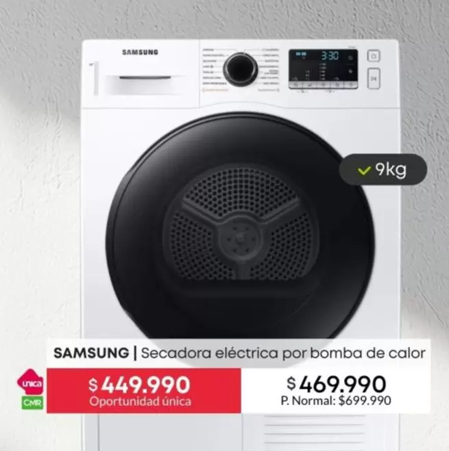 Samsung - Secadora Electrica Por Bomba De Calor
