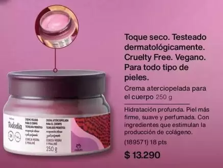 Tododía - Toque Seco. Testeado Dermatológicomente. Cruelty Free. Vegano. Para Todo Tipo De Pieles