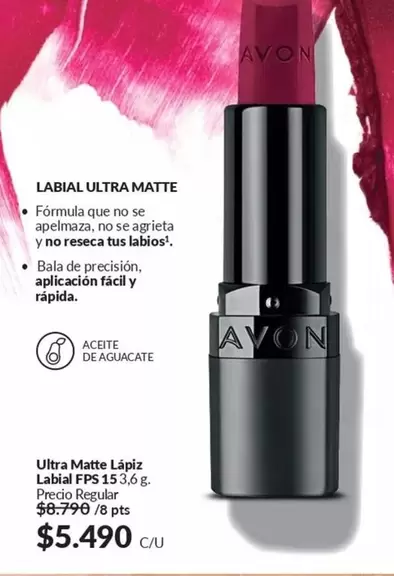 Avon Care - Ultra Matte Lapiz Labial FPS 15.3