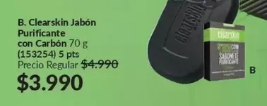 Clearskin - Jabón Purificante Con Carbon