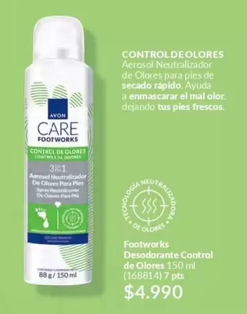 Foot Works - Desodorante Control De Olores