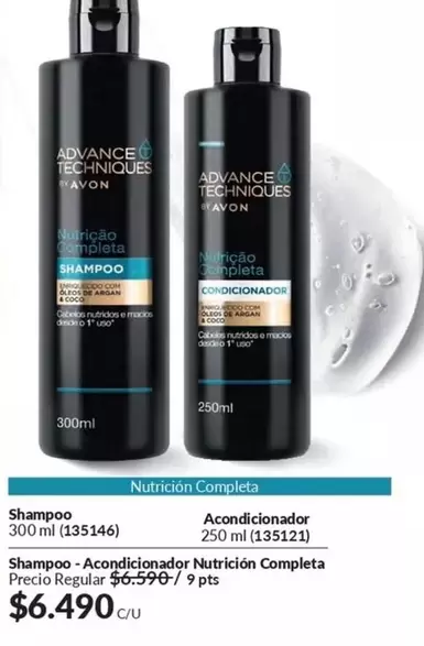 Advance Techniques - Shampoo Acondicionador Nutricion Completa