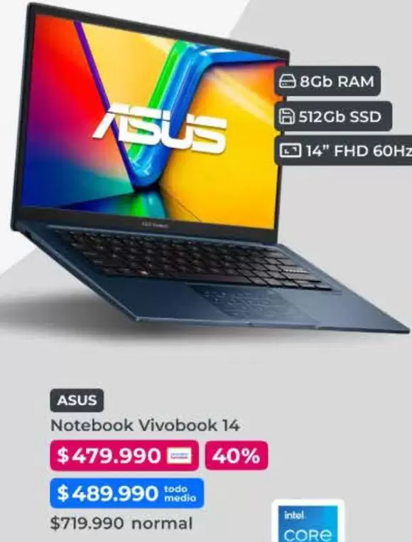 Asus - Notebook Vivobook 14