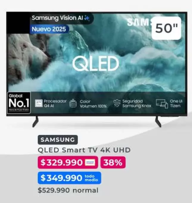 Samsung - Qled Smart Tv 4k Uhd